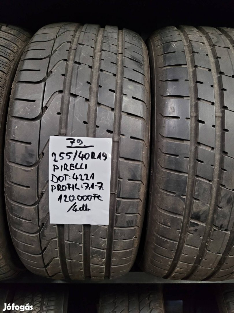 255/40 R19 Pirelli nyári gumik