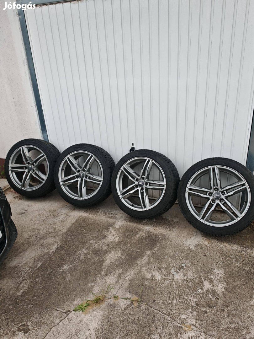 255/40 R19 alu felnik Michelin téli gumival szerelve eladó