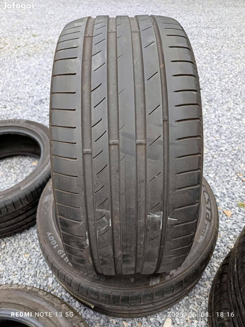 255/40 r19 3éves 80%os 2db Kumho nyári gumi eladó
