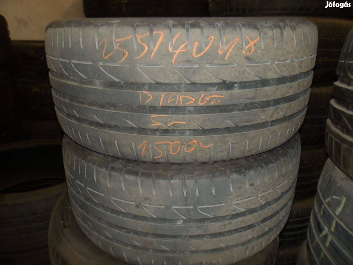 255/40r18 Bridgestone nyári gumi ajándék szereléssel