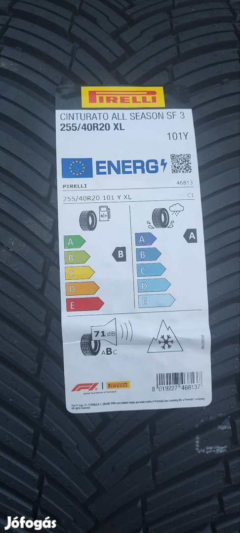 255/40r20 Pirelli Cintaruto All season SF 3 négy évszakos négyévszakos