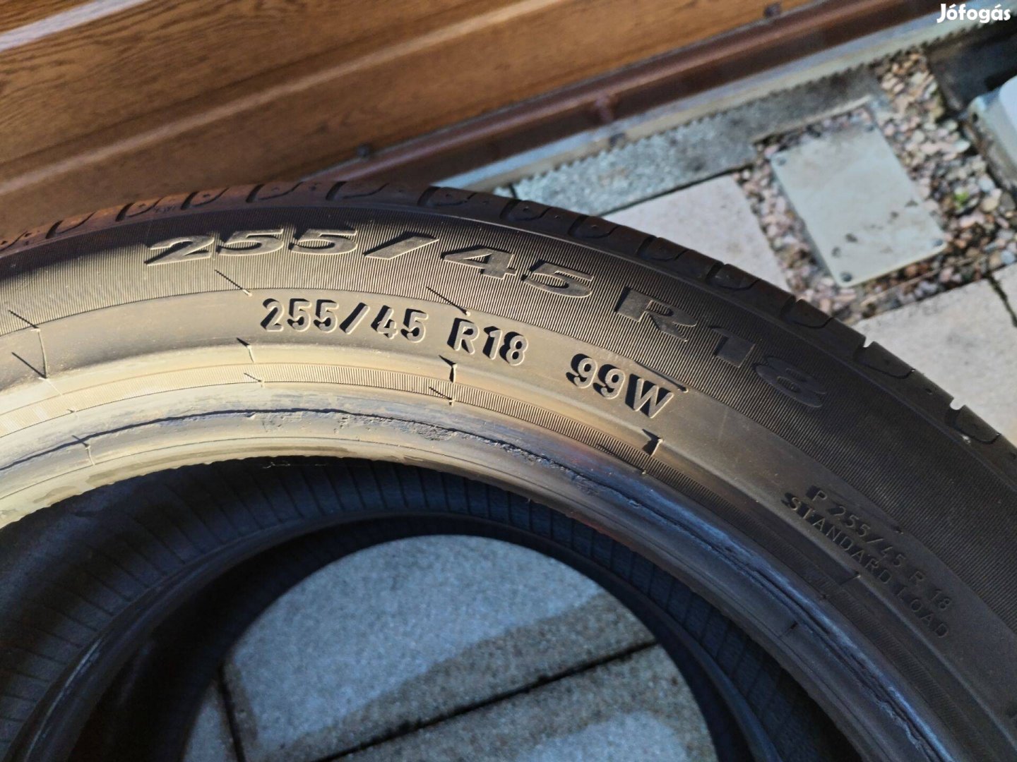 255 45 18 pirelli RSC nyári gumi 2 db 7 mm