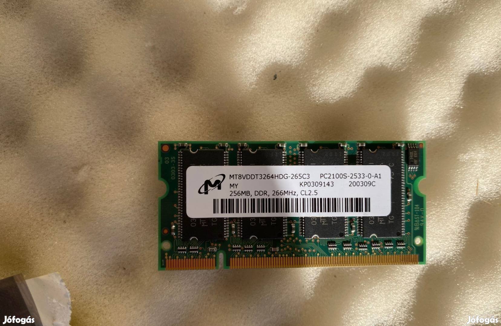256MB DDR 266MHz DDR ram Micron MT8Vddt3264HDG-265C3 noti RAM 3Y182