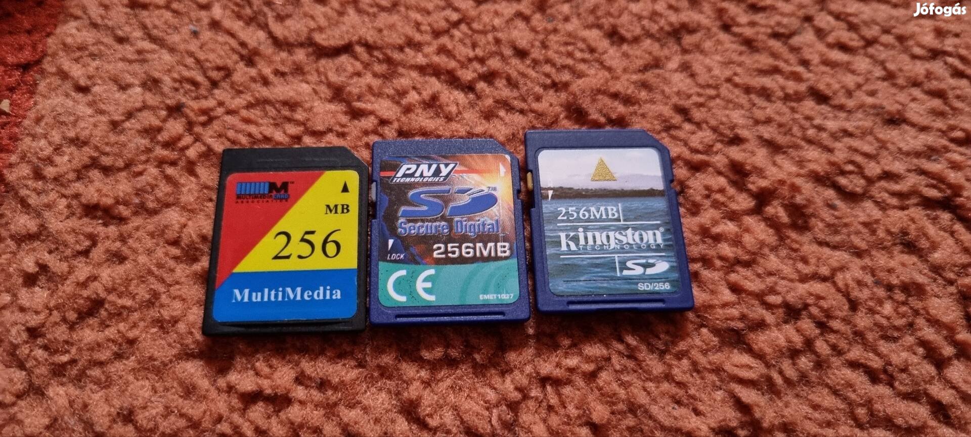 256 MB SD kártya 