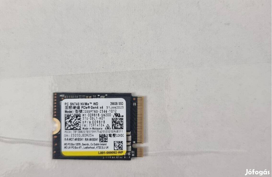 256 gb western digital 2230 m2 ssd