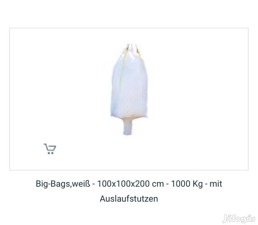 25 db új big-bag zsák