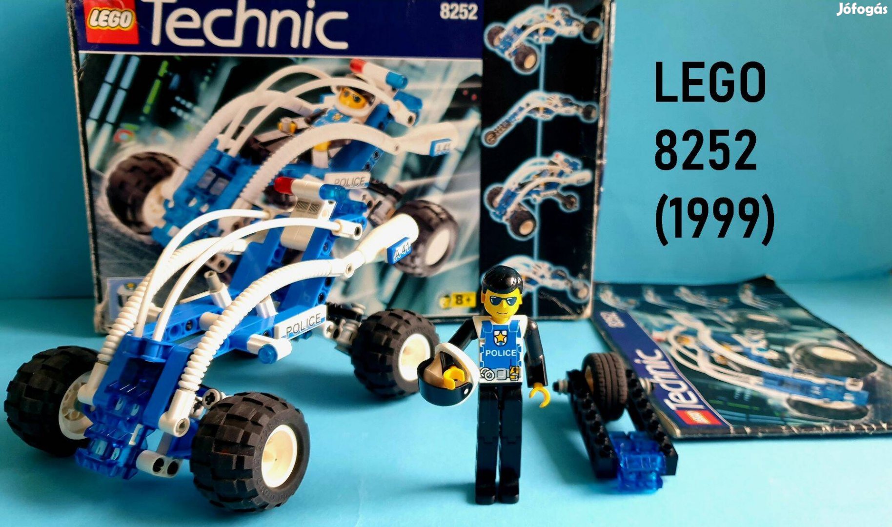 25 éves LEGO Technic 8252 Beach Buster (1999), dobozzal, útmutatóval