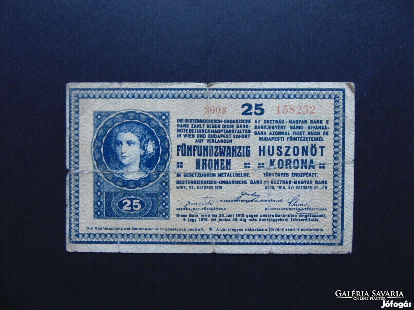 25 korona 1918 3003