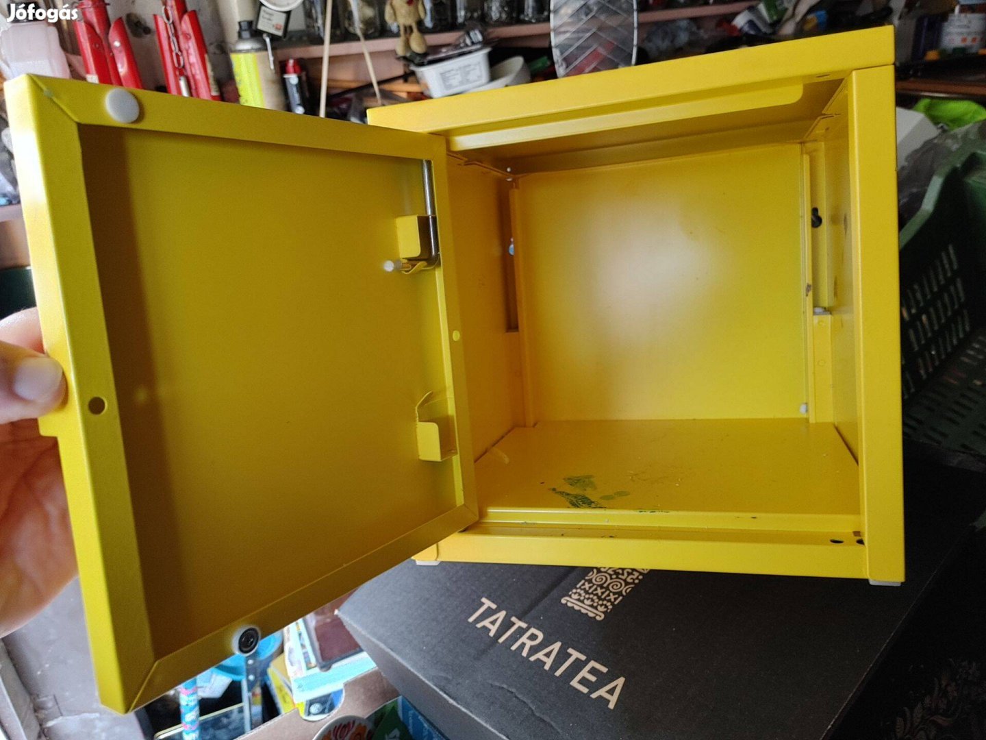 25x25x25 cm fém nyitott fali széf, tűz vagy gáz eszköz tárolására isa