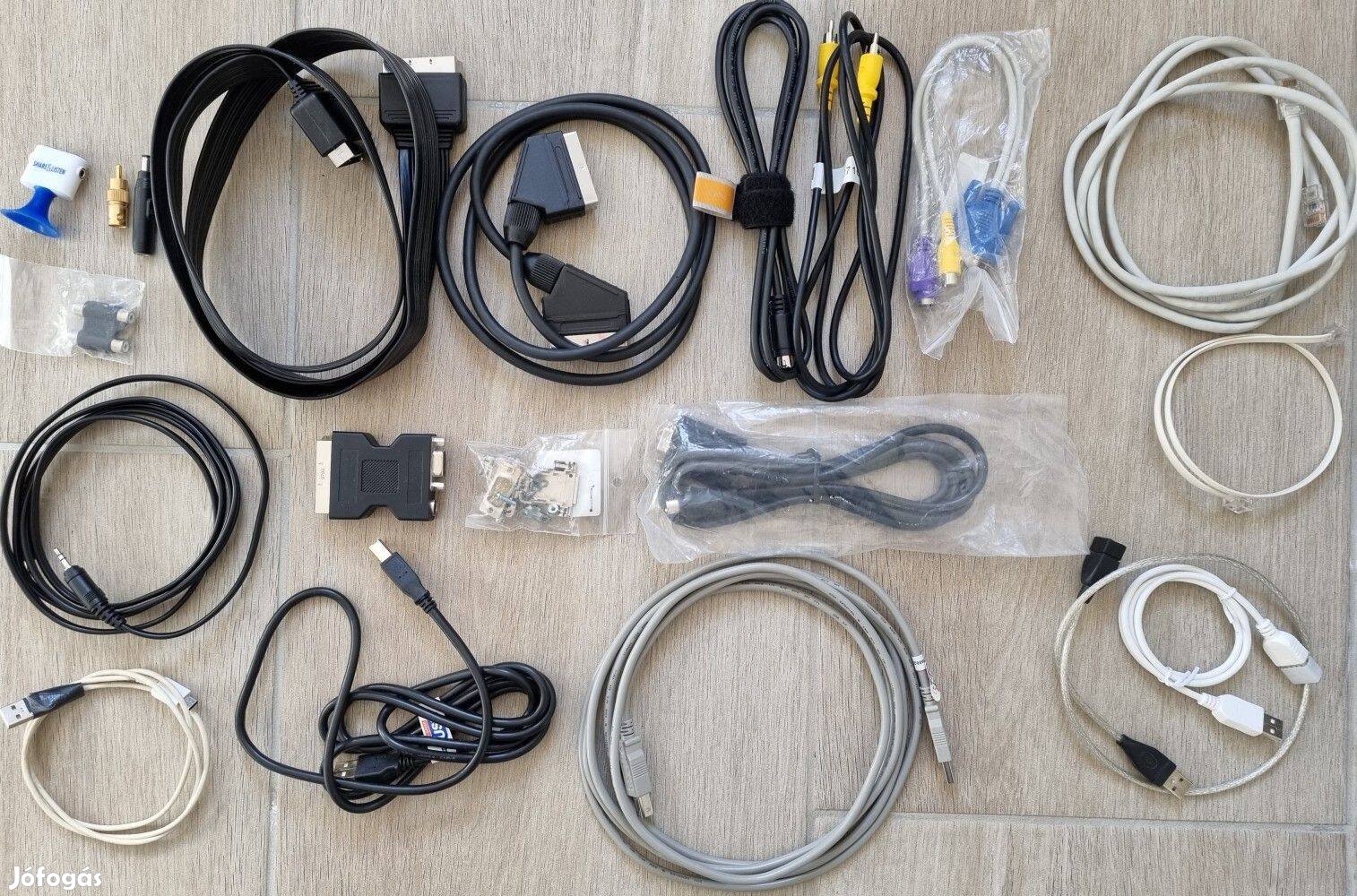 25x adapter töltő kábelek adapterek videó audio usb s-video rca chinch