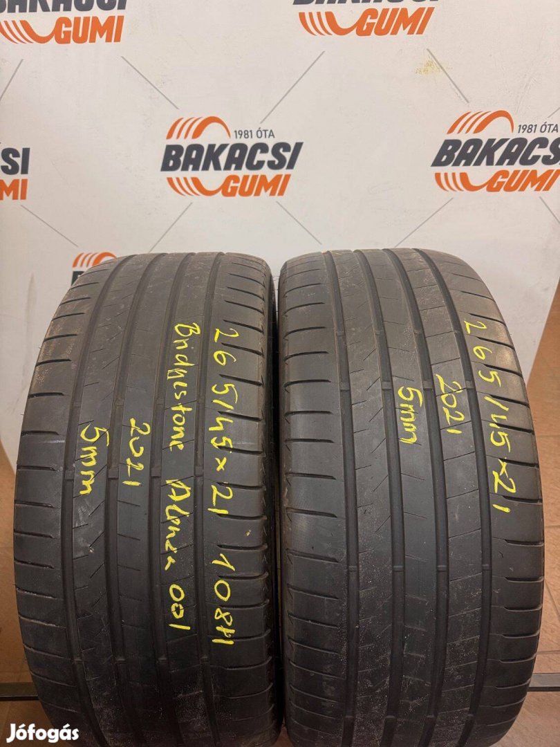 265/45R21 265 45 21 265/45x21 Bridgestone nyári gumi eladó