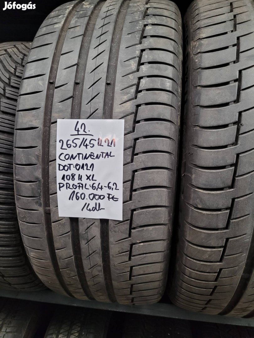 265/45 R21 Continental nyári gumik