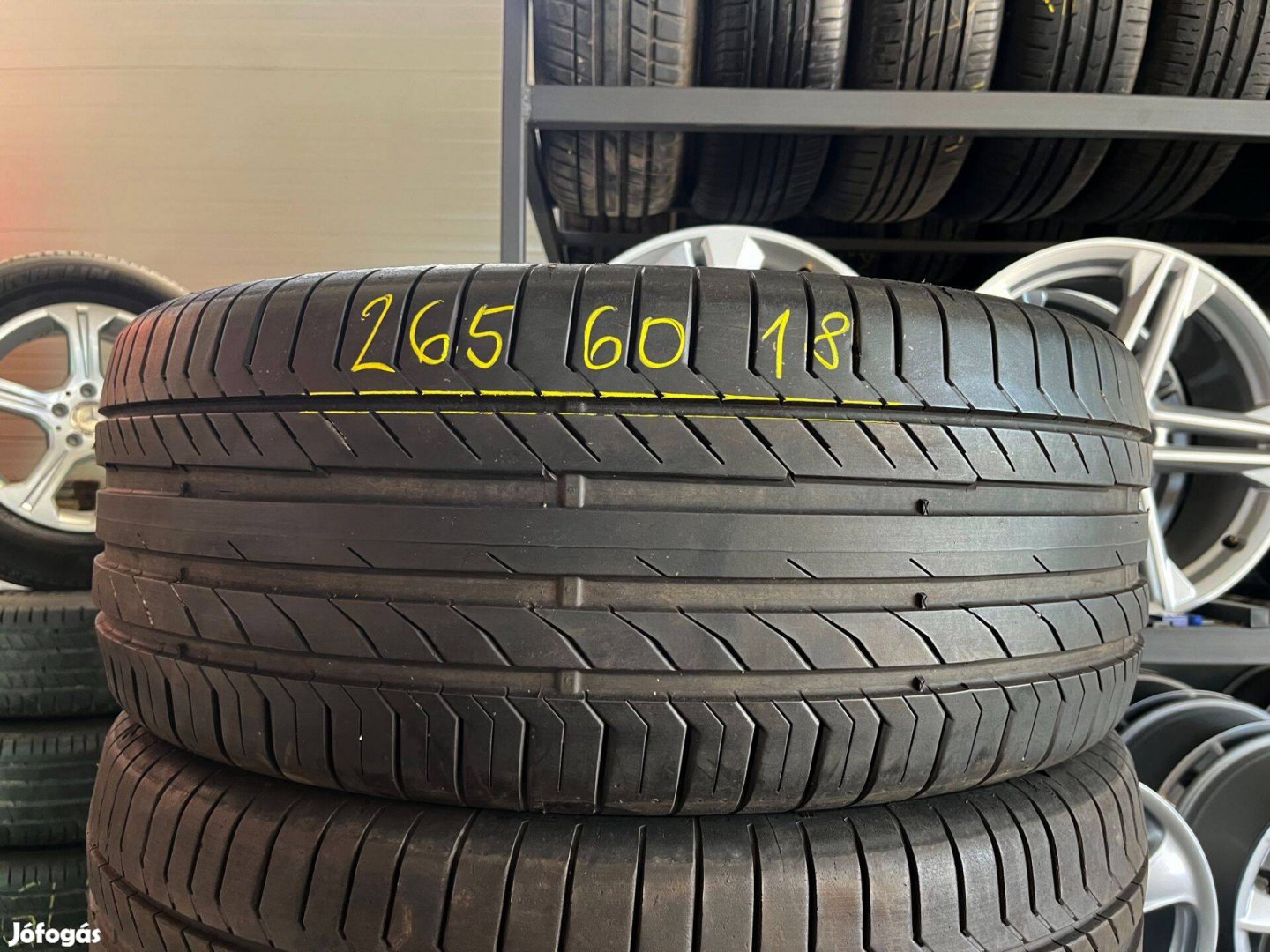 265/60 r18 Continental 2021 nyárigumi 4db eladó 265/60r18 garnitúra