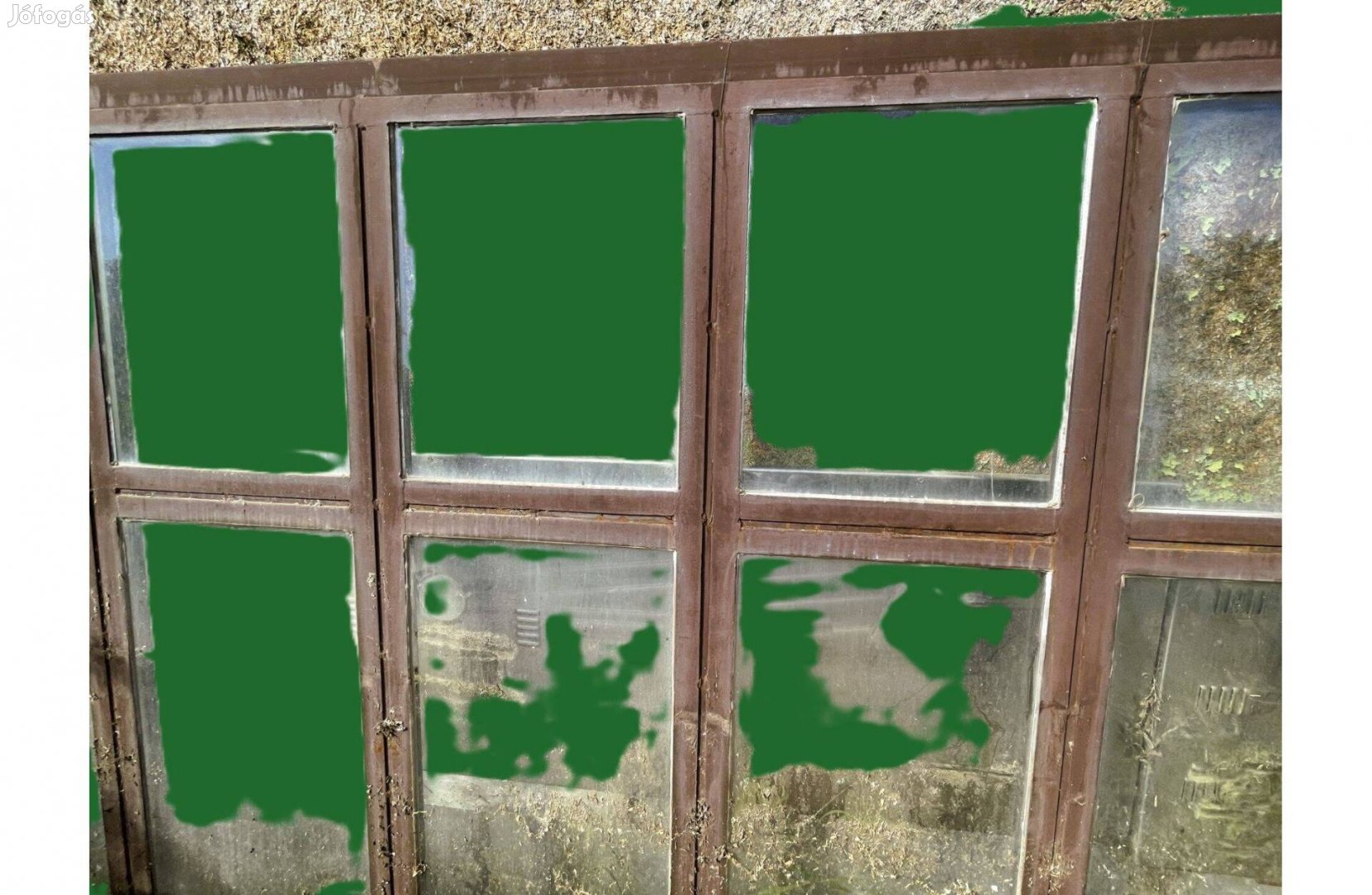 265 x 160 Fémszerkezet Terasz Veranda Szélfogó Garázs Üvegház Télikert