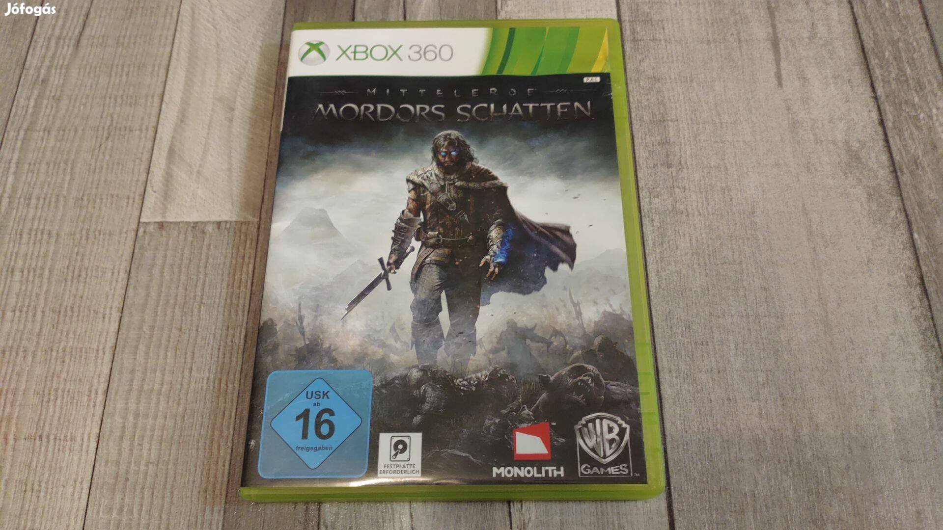 26.01 Xbox 360 Játék Middle Earth Shadow Of Mordor