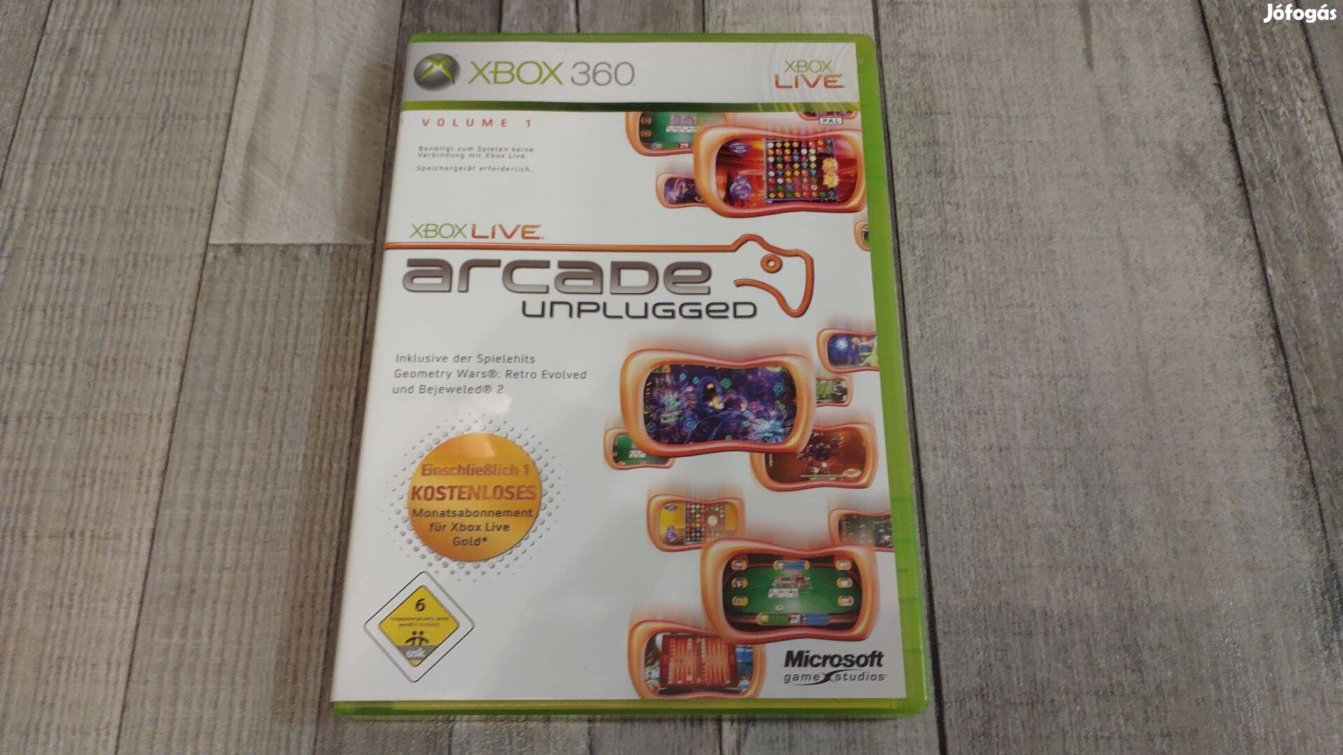 26.01 Xbox 360 Játék Xbox Arcade Unplugged - 6db Játék!