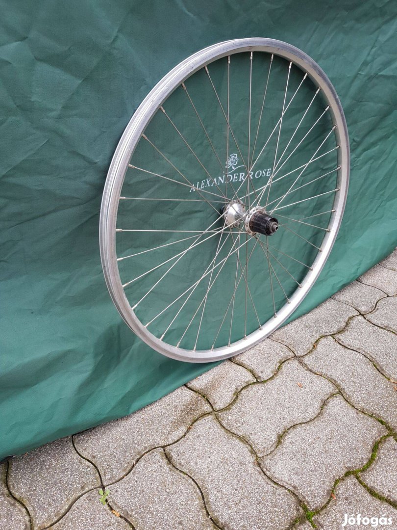 26" kerékpár hátsó kerék Shimano kazettás aggyal eladó