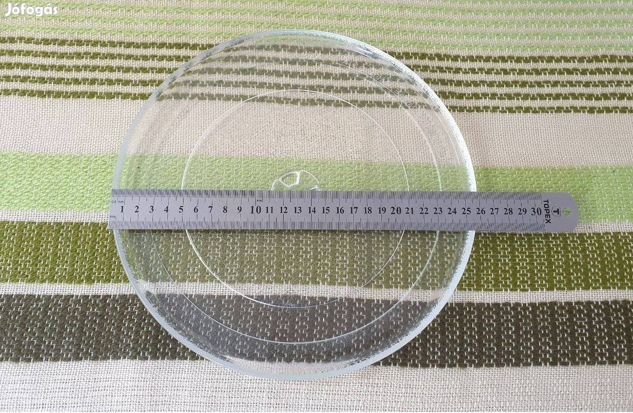 26 cm mikrósütő üvegtányér eladó