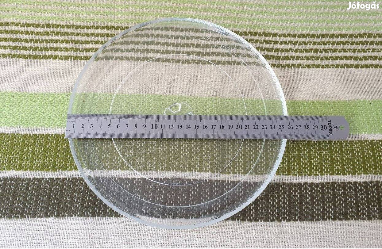 26 cm mikrósütő üvegtányér eladó