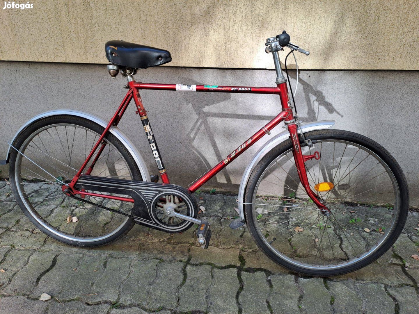 26-os Shimano agyváltós retro városi kerékpár, menetkészen