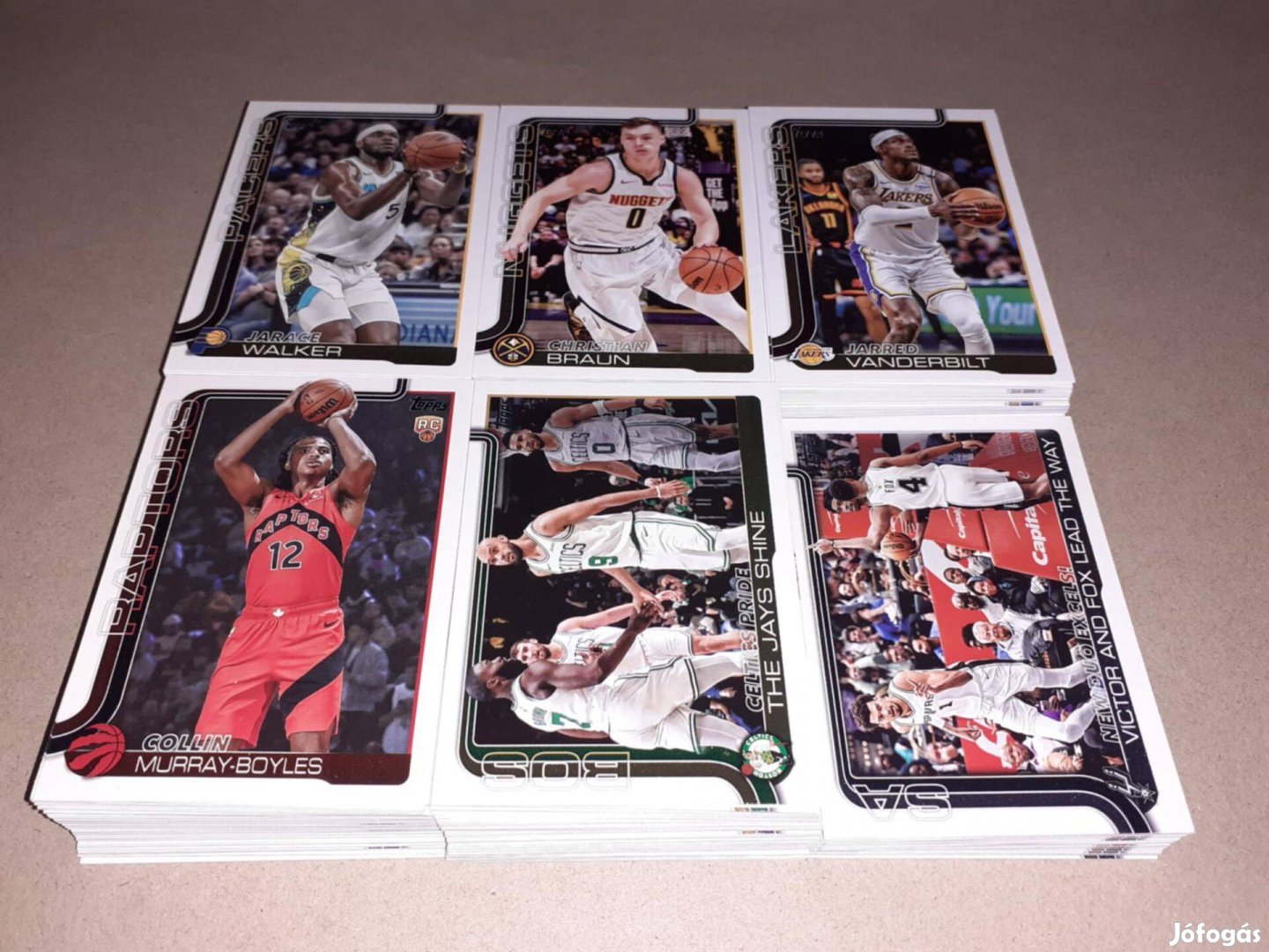 274 db különböző Topps Flagship NBA kosaras kártya