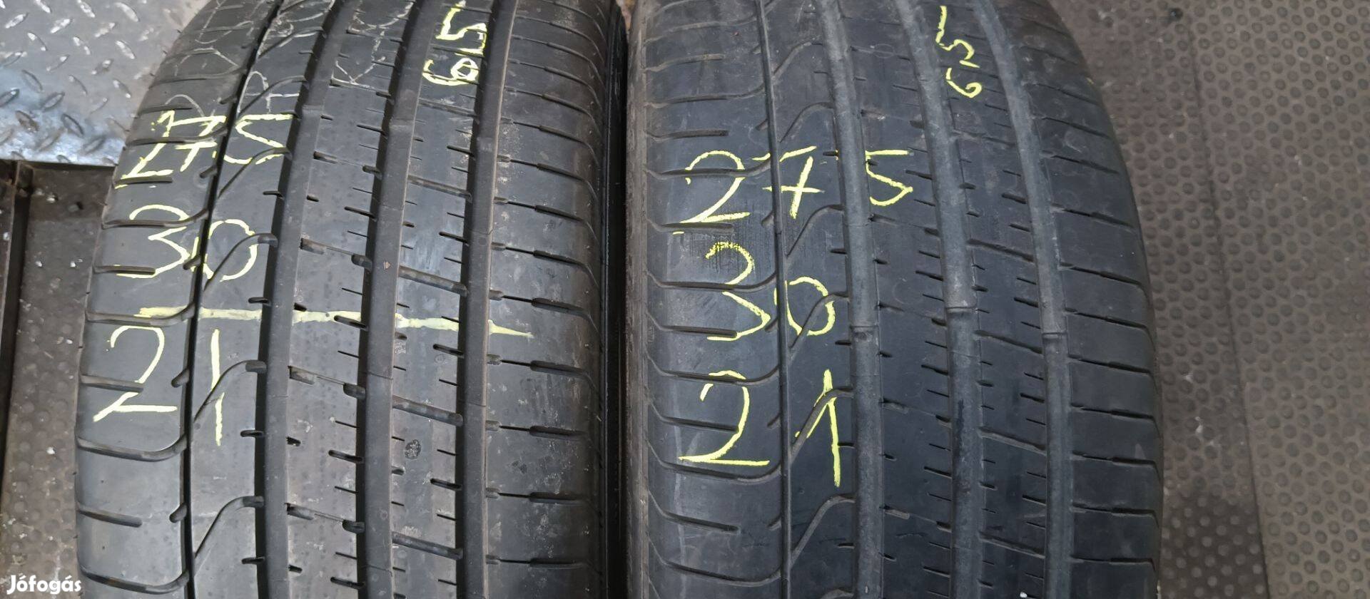 275/30R21 Pirelli P Zero rsc 6.5mm 2018 2db egyben eladó