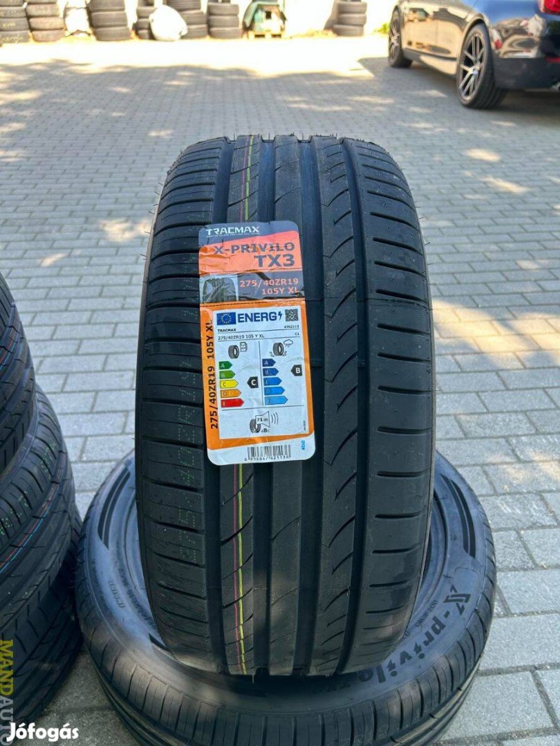 275/40R19 Tracmax TX3(XL),Új nyári gumi