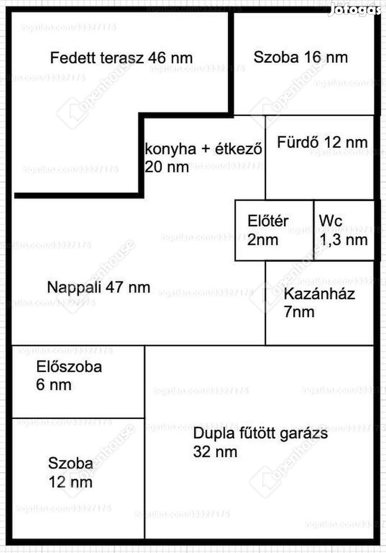 275 nm-es ház eladó Szolnok