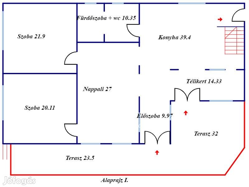 278 nm-es ház eladó Gyula