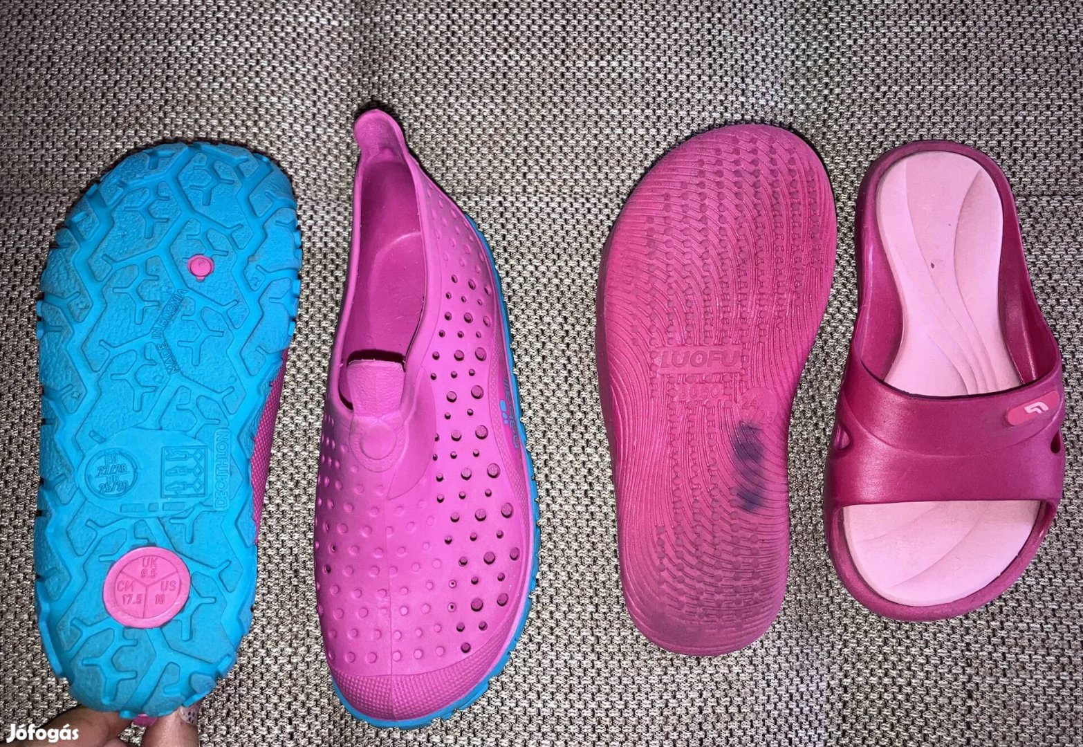 27-28 cipőcsomag: Nabaiji vízicipő, gumipapucs, strandpapucs
