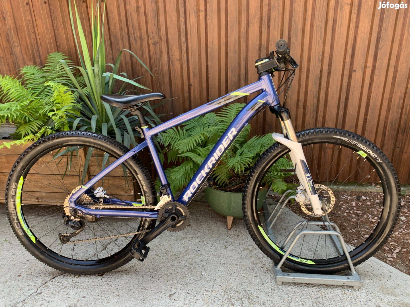 27,5" Rockrider ST540 mtb, hidraulikus tárcsafékekkel. Menetkészen