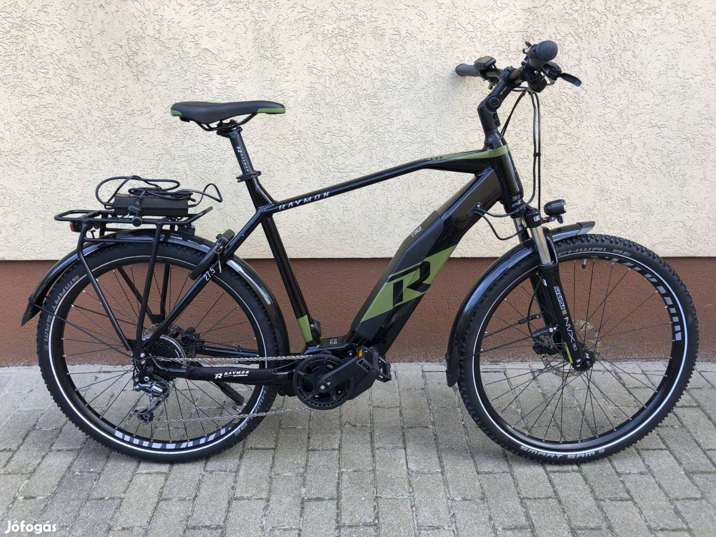 27,5"-os Raymon ebike, Yamaha 60Nm 500Wh, XL váz, 1816km