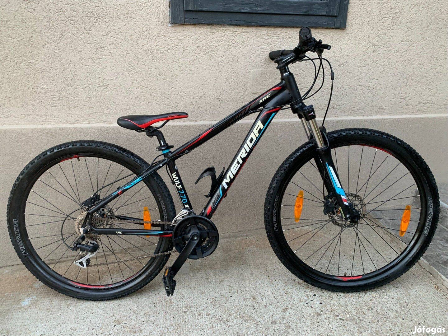 27,5-os, Merida Wulf 7.70 mtb kerékpár, hidraulikus tárcsafékekkel