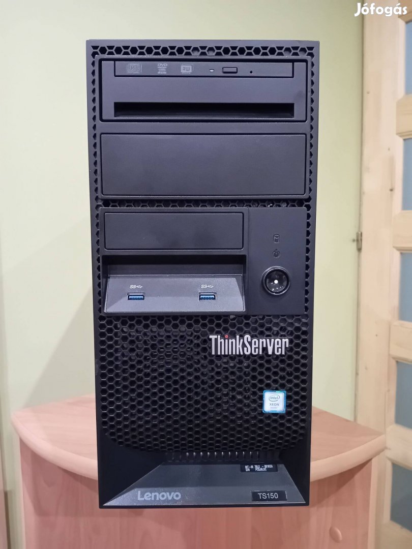 27% áfás! Lenovo Thinkserver TS150 / E3-1225 V6 / DDR4 / SSD / DVD-RW