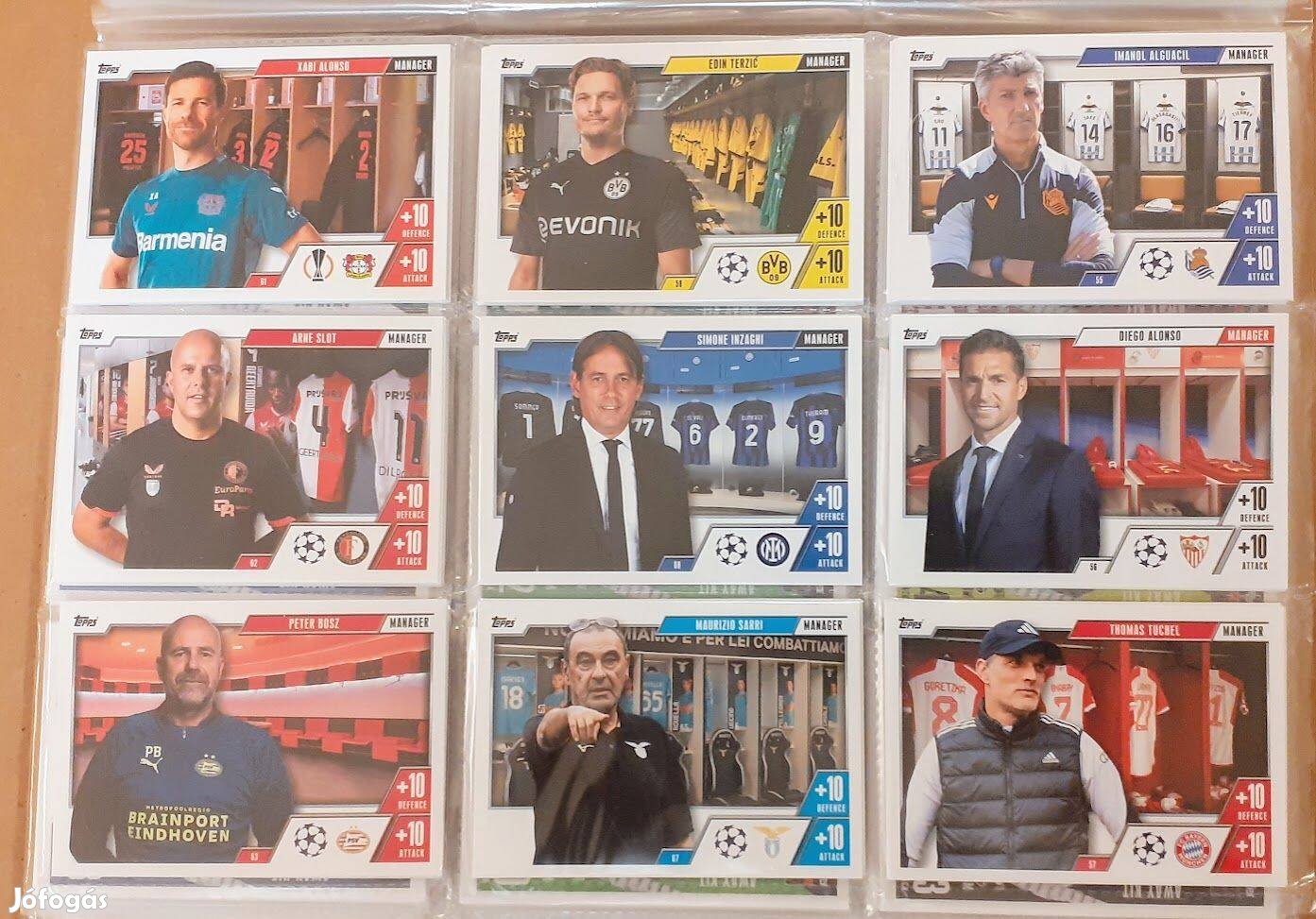 27 darab Manager focis kártya Match Attax Extra 2024 Klopp