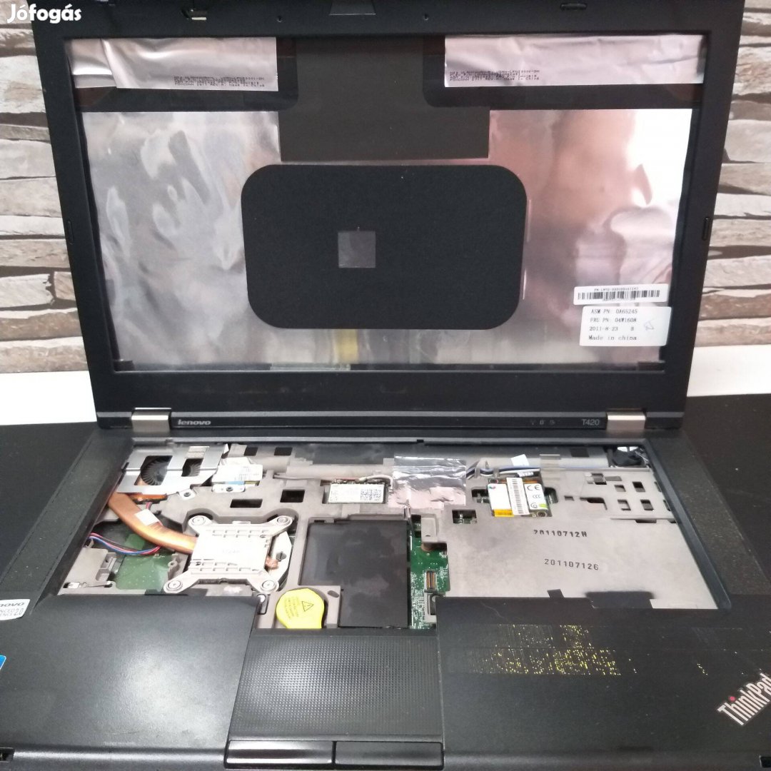 281.Lenovo T420 ,laptop hibás,hiányos!Memória,hdd,töltő nincsen!Garan