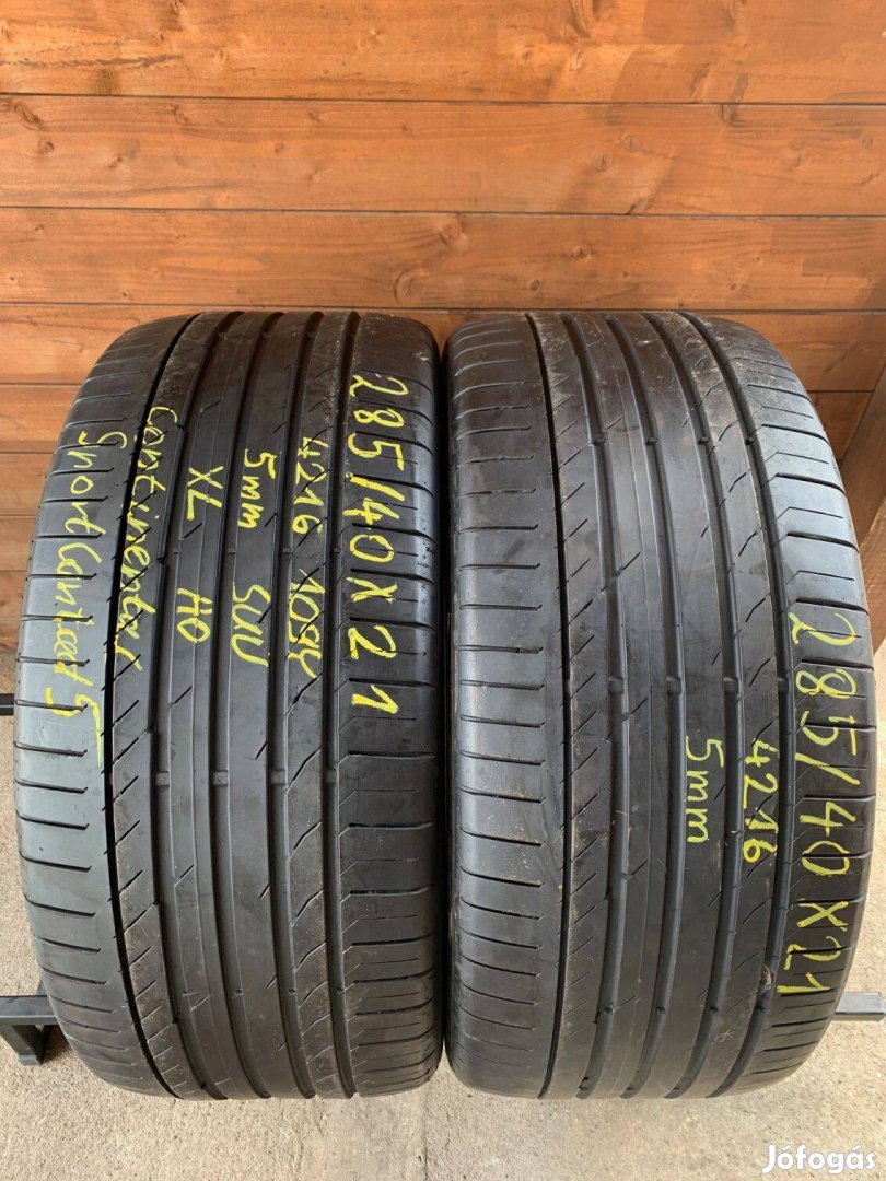 285/40R21 285 40 21 285/40x21 Continental nyári gumi eladó