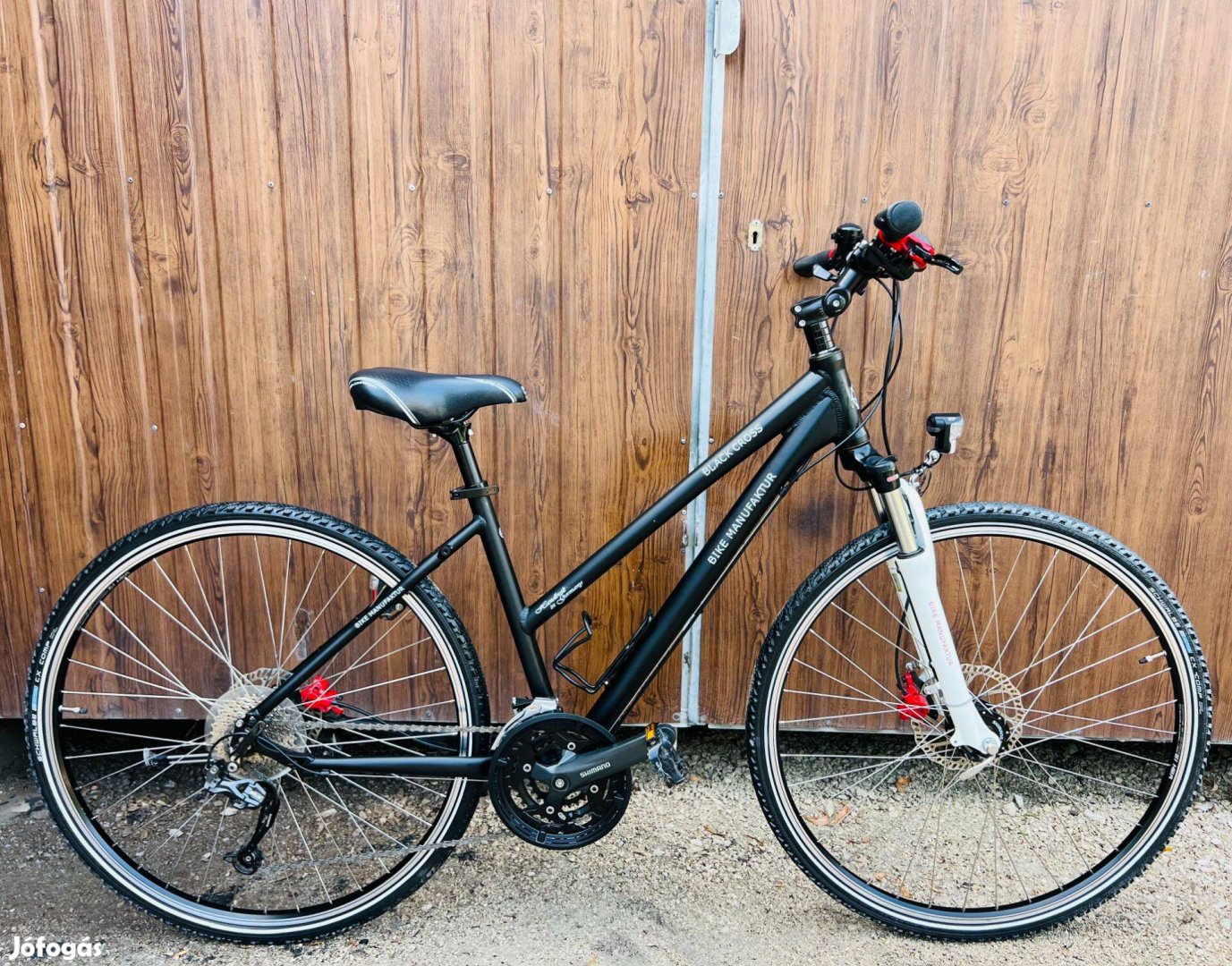 28" Bikemanufaktur aluvázas kerékpár Újszerű Áll!SLX/3x9s/Hidrfék/Lock