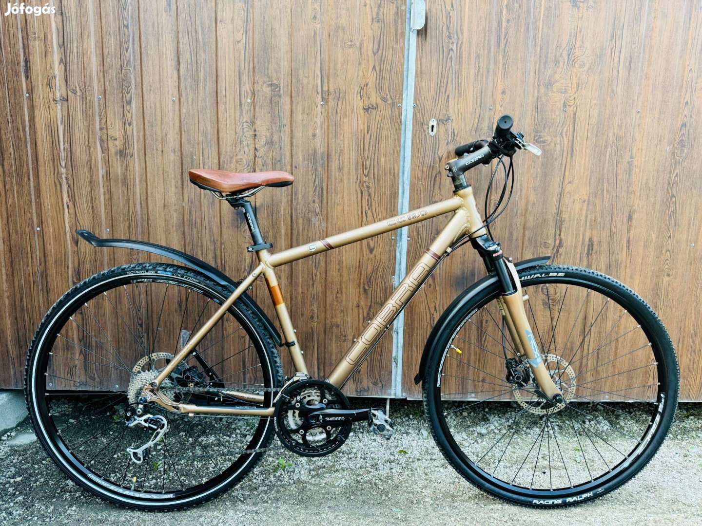 28" COBRA Trekking kerékpár Kitűnő áll!Deore/XT/3x9/Hidrfék/Lockout