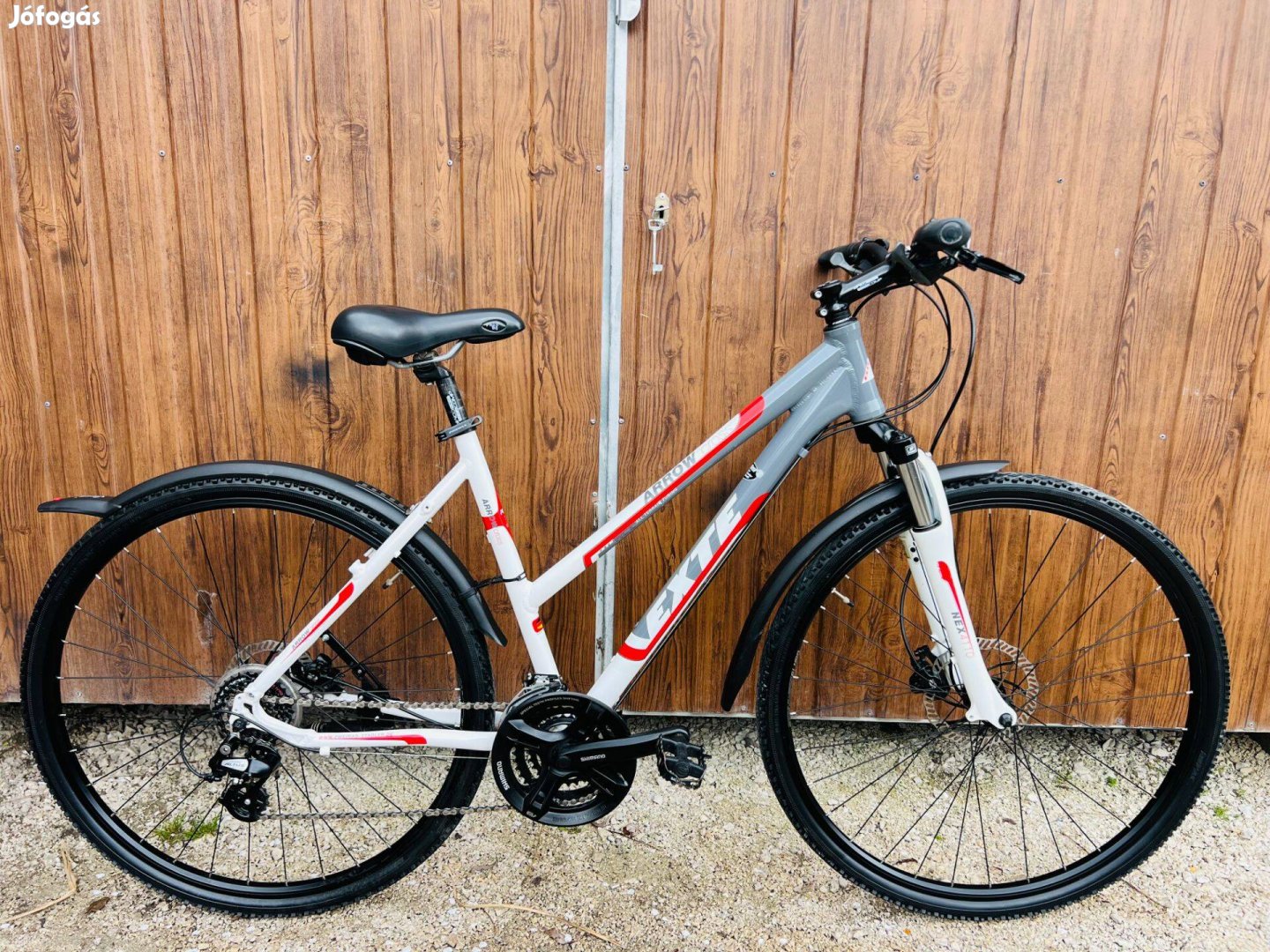 28" Exte aluvázas kerékpár Gyönyörű áll!Shimano/Hidrfék/3x8seb