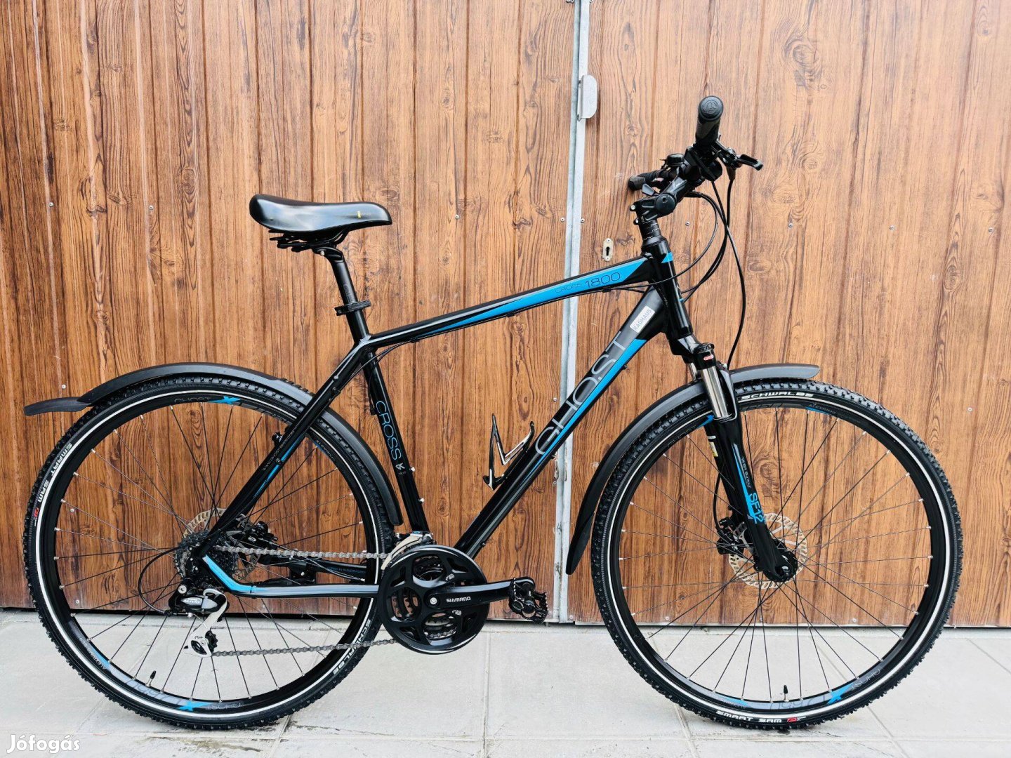 28 Ghost aluvázas Crosstrekking kerékpár Újszerű!Shimano3x8s