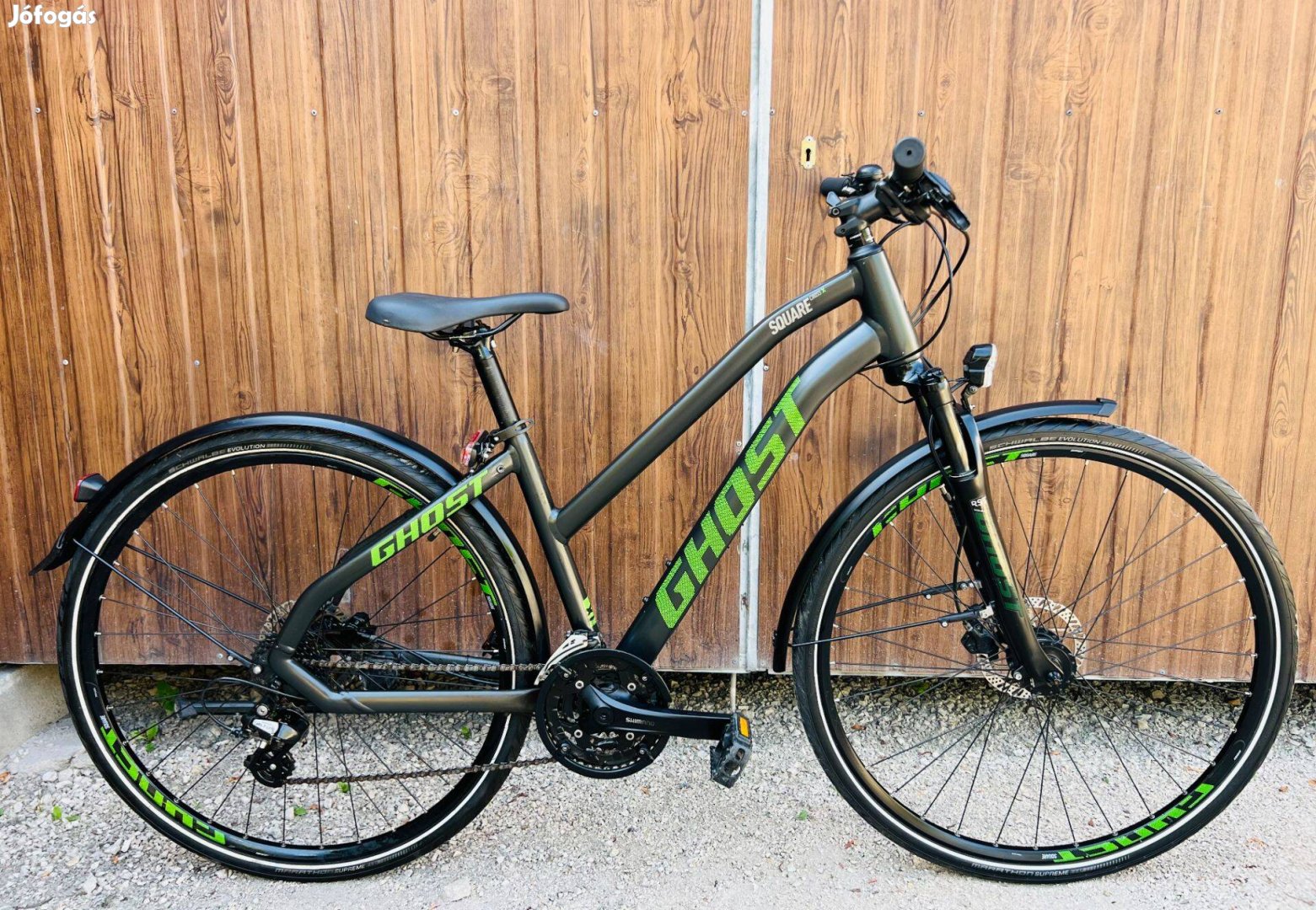 28" Ghost aluvázas kerékpár Gyönyörű áll!Shimano/3x8s/Hidrfék/Lockout