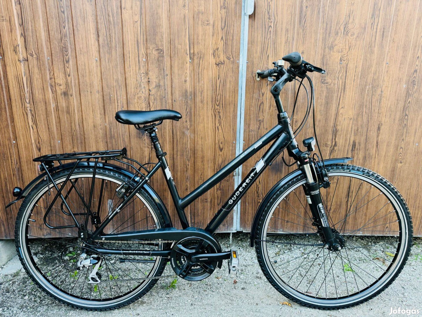 28" Gudereit aluvázas kerékpár Gyönyörű áll!Shimano/3x8/Hidrfék/Lockou