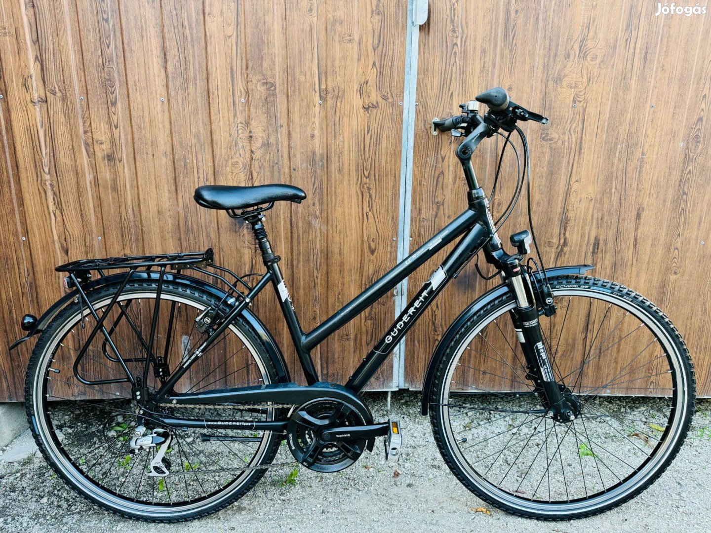 28" Gudereit aluvázas kerékpár Gyönyörű áll!Shimano/3x8s/Hidrfék/Locko