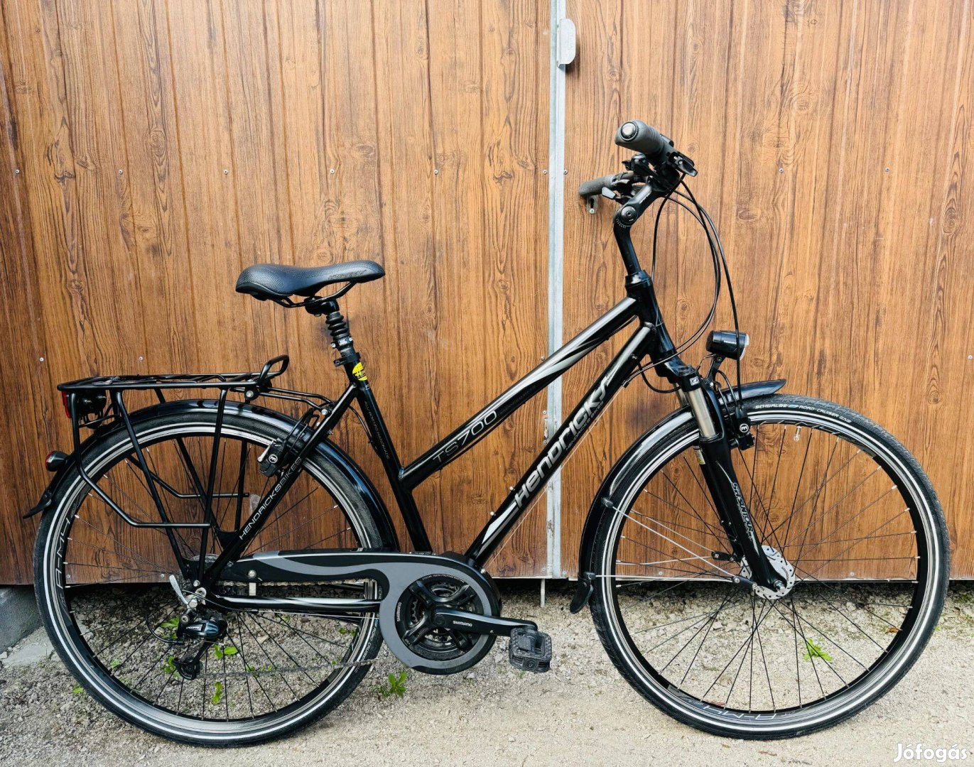 28" Hendricks aluvázas Trekking kerékpár Kitűnő áll!Deore/3x8s/Hidrfék