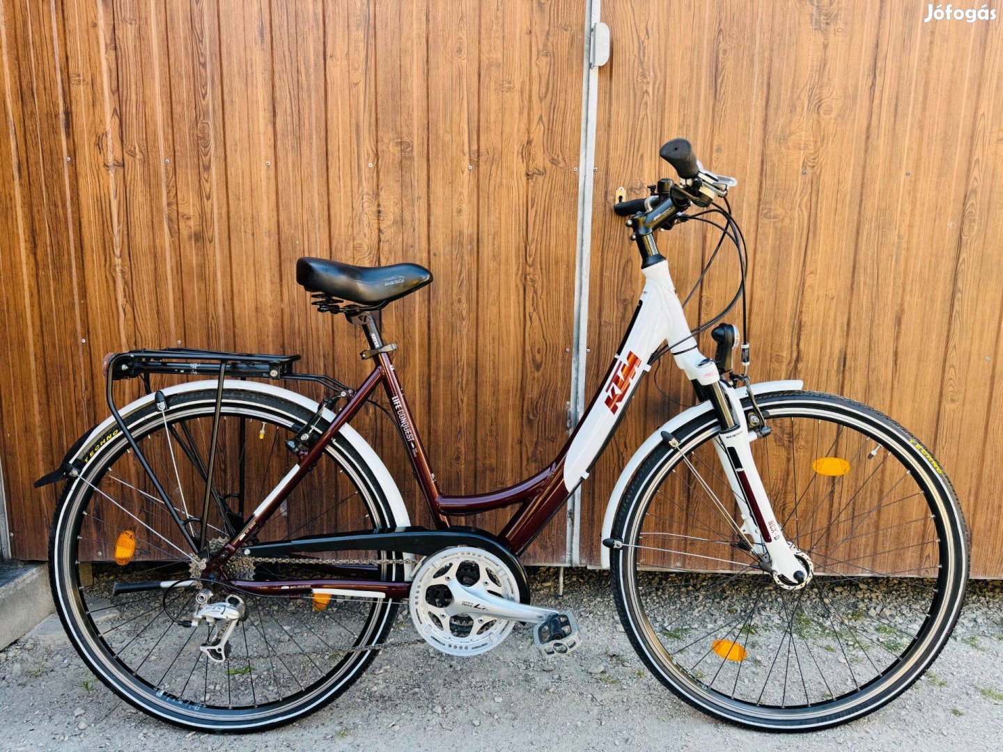28" KTM aluvázas Trekking kerékpár Kitűnő!Full Deore LX/3x9s/Lockout