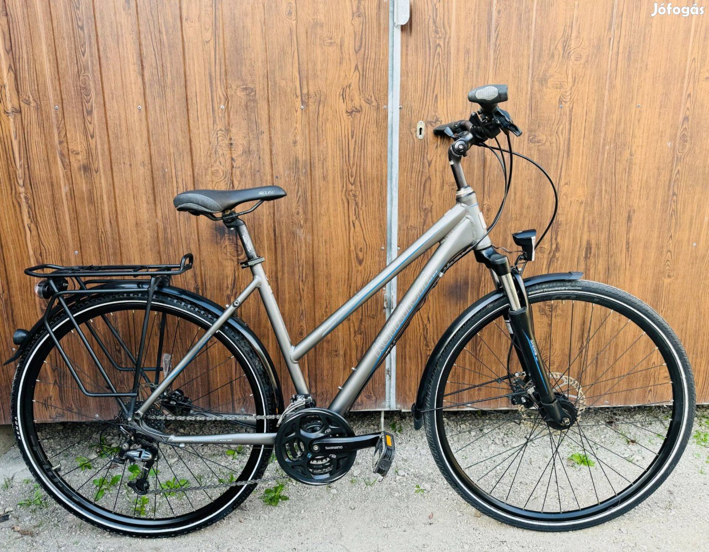 28" Kalkhoff aluvázas Trekking kerékpár Kiváló áll!Deore/3x8s/Hidrfék/