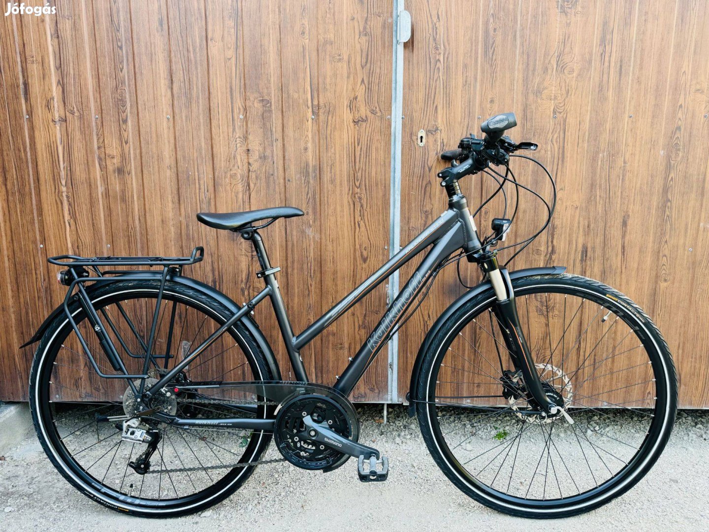 28" Kalkhoff aluvázas kerékpár Gyönyörű áll!SRAM/3x9/Hidrfék/Lockout/