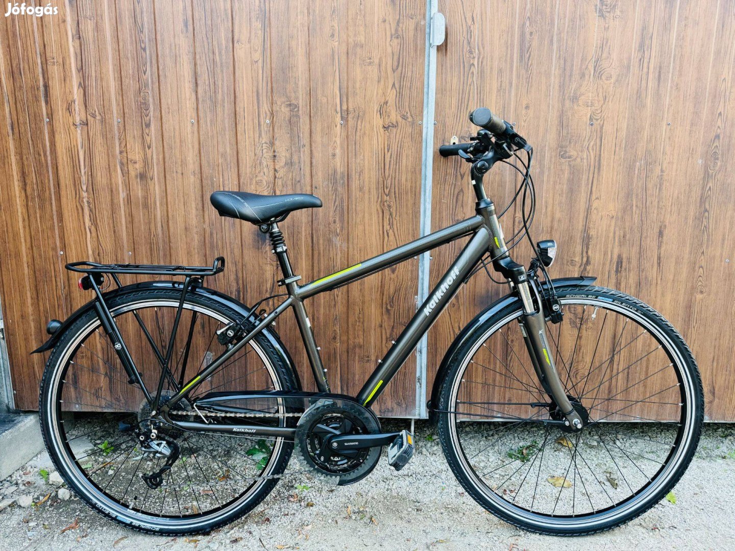 28" Kalkhoff aluvázas kerékpár Újszerű Áll!Shimano/3x9s/Hidrfék/Agydin