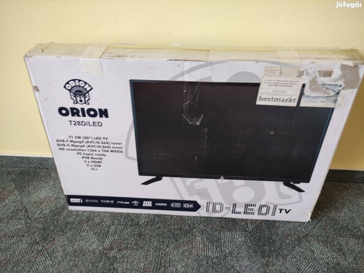 28" LED TV: Orion, 71cm, HD Ready, DVB-C,-T, USB, HDMI, CI eladó Baján